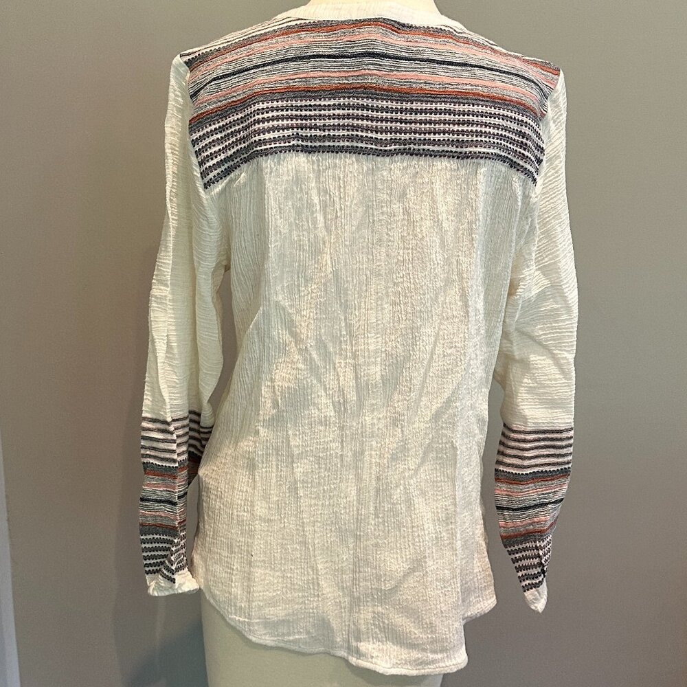 Button Down Shirred Blouse - image 3